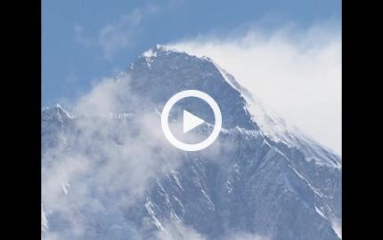 Flying over Everest